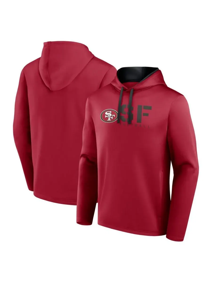 Мужская алая толстовка с капюшоном San Francisco 49ers Head Start Logo Athletic