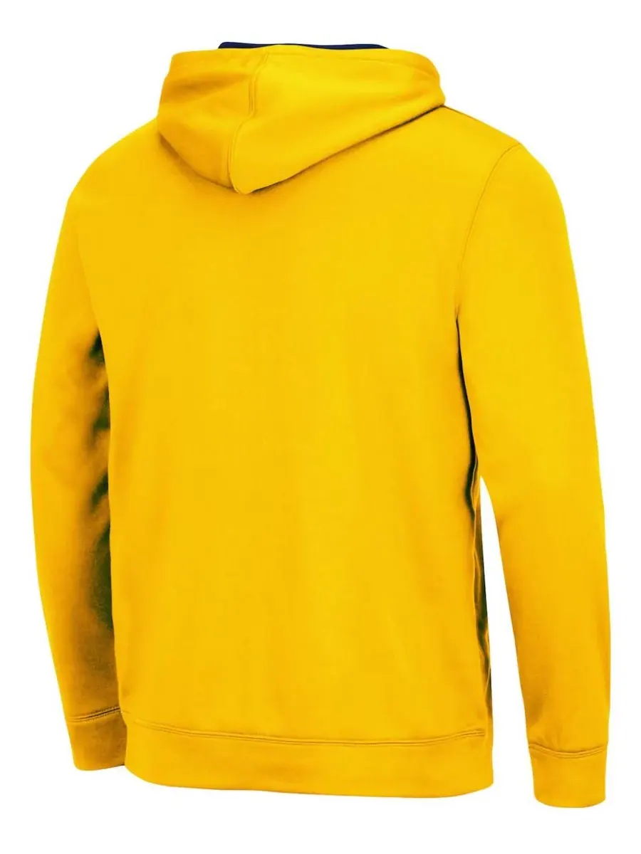 Мужская толстовка с капюшоном Maize Michigan Wolverines Slash Stack 2.0 Colosseum — изображение 2 из 3, желтый