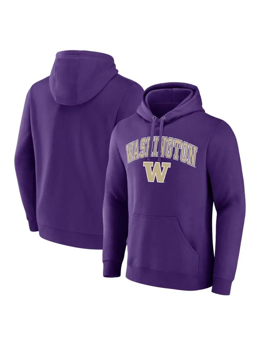Fanatics Мужская фиолетовая толстовка с капюшоном Washington Huskies Campus