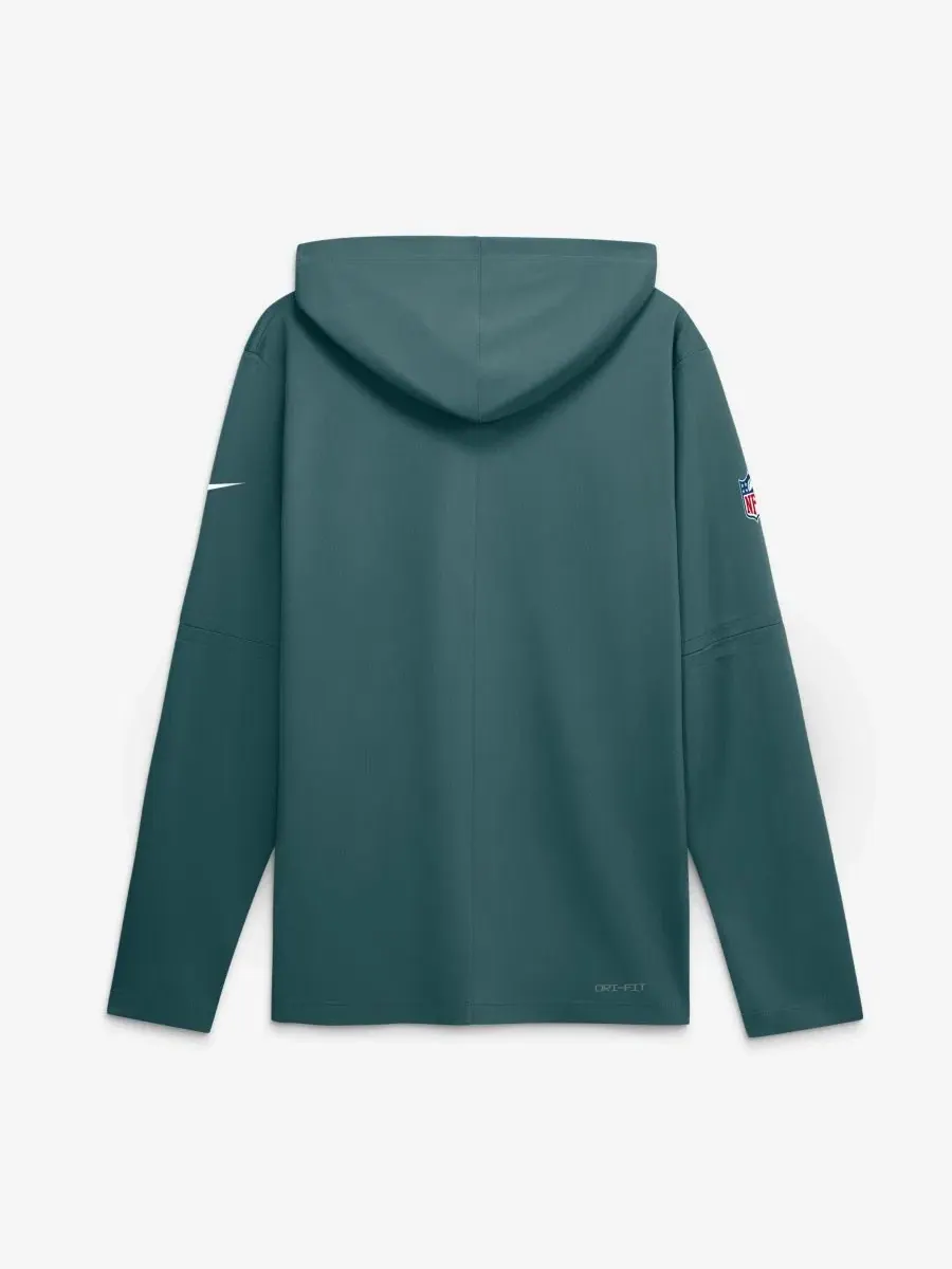 Худи с длинным рукавом Philadelphia Eagles Sideline Game On Lightweight Dri-FIT Nike — изображение 2 из 2, зеленый черный