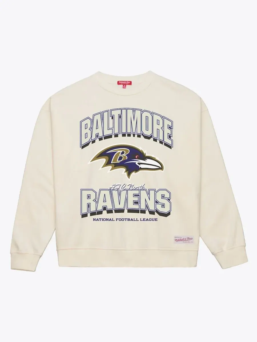 Свитшот с принтом Tonal Arch Mitchell & Ness — изображение 3 из 4, бежевый