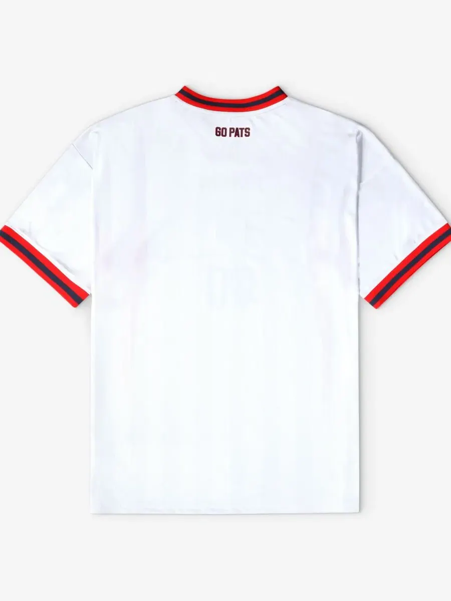 Футболка-джерси с V-образным вырезом New England Patriots Football x Football Fanatics — изображение 2 из 5, белый