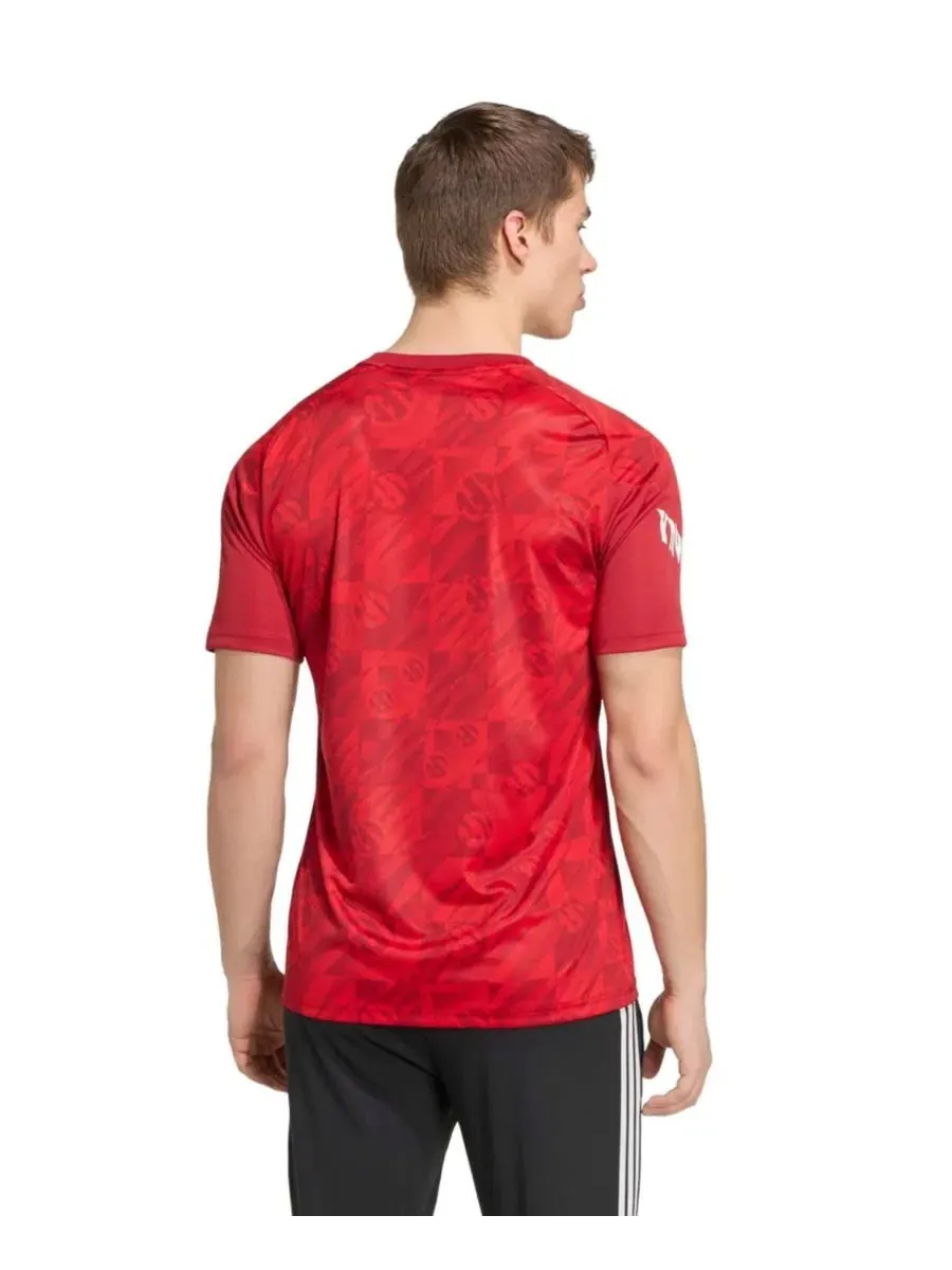 Мужская футболка для разминки с длинным рукавом Liverpool 2026 Home Pre-Match adidas — изображение 4 из 5, красный