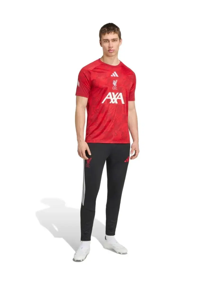 Мужская футболка для разминки с длинным рукавом Liverpool 2026 Home Pre-Match adidas — изображение 5 из 5, красный