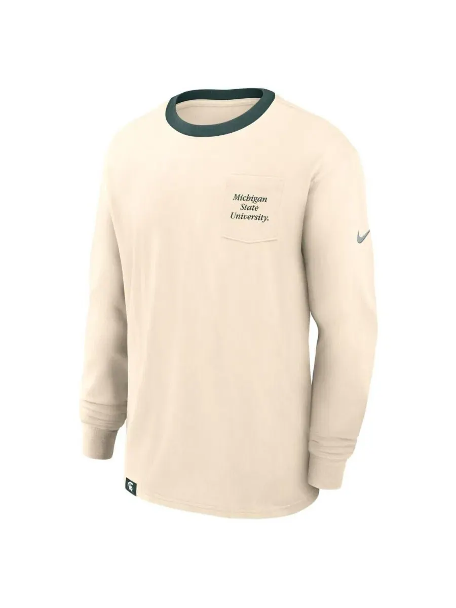 Футболка с длинным рукавом Athletic Prep Max90 Pocket Logo Nike — изображение 2 из 3, прозрачный