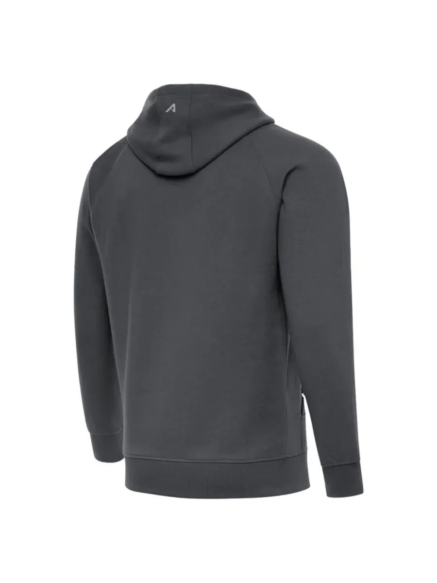 Худи с капюшоном и длинным рукавом New England Patriots Victory Pullover Charcoal Antigua — изображение 4 из 4, темно-серый