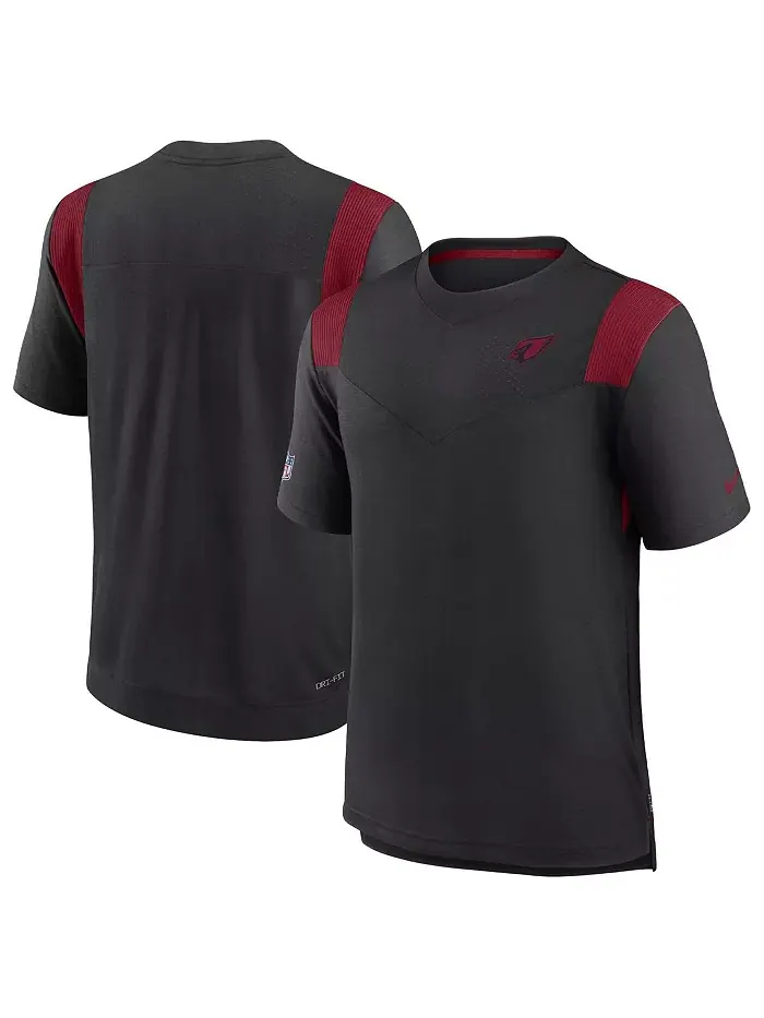 Мужская черная футболка Arizona Cardinals Sideline Tonal Logo Performance Player Nike — изображение 1 из 1