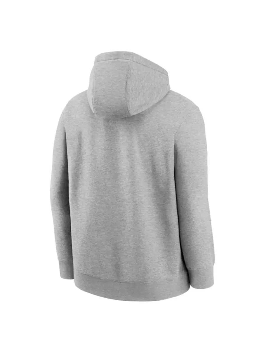 Толстовка на молнии с капюшоном Heather Gray, Ohio State Buckeyes Nike — изображение 3 из 3, серый