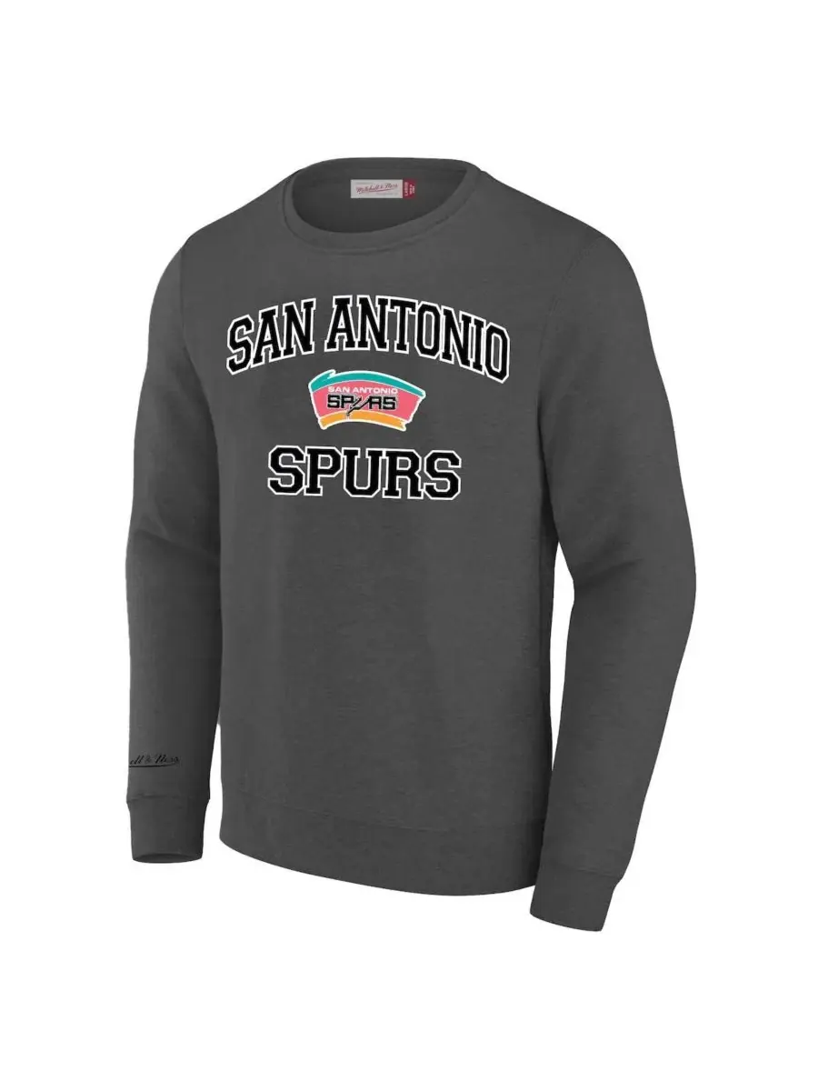 Свитшот с флисовой подкладкой и принтом San Antonio Spurs Mitchell & Ness