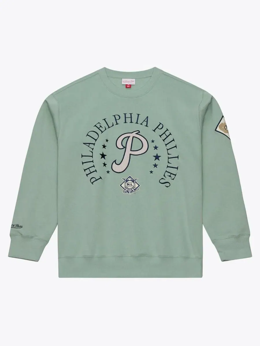 Флисовая толстовка Philadelphia Phillies Yacht Rock Mitchell & Ness