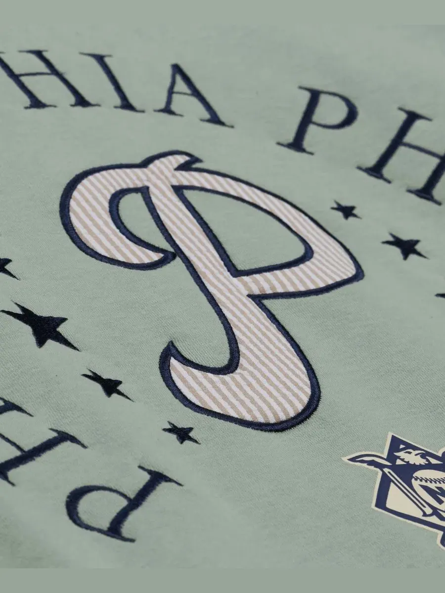 Флисовая толстовка Philadelphia Phillies Yacht Rock Mitchell & Ness — изображение 2 из 5, зеленый