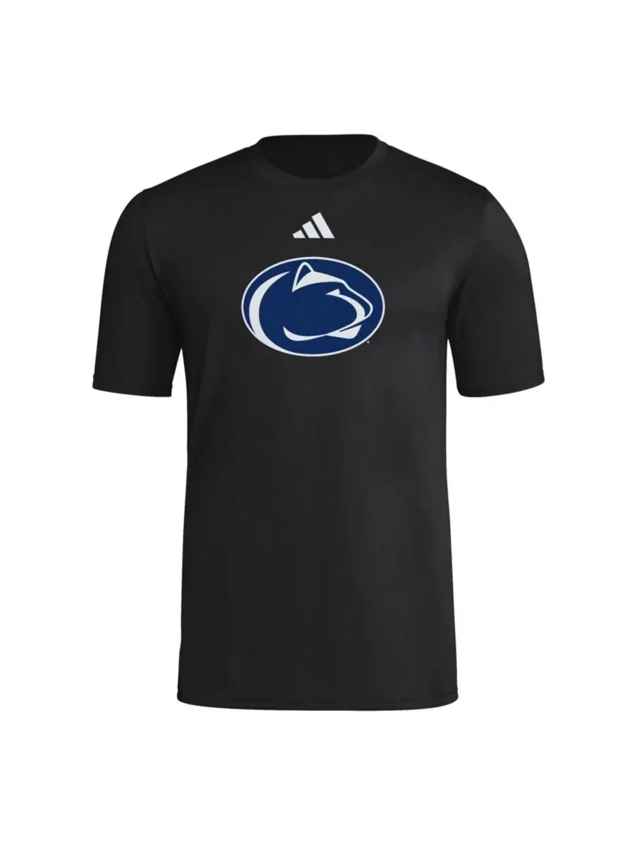 Футболка с принтом Primary Logo Penn State Nittany Lions adidas — изображение 3 из 3, черный