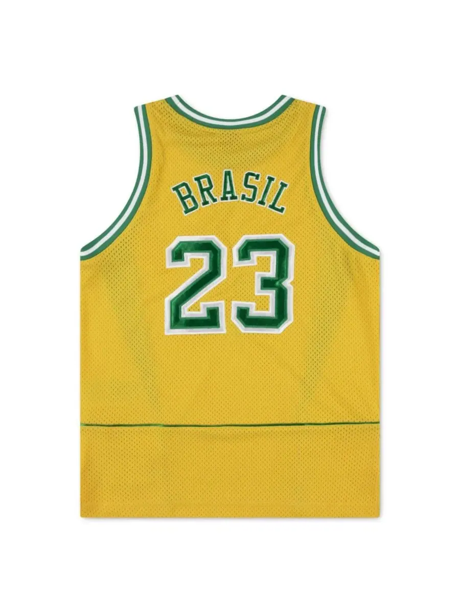 Баскетбольный джерси из сетки с принтом Brazil National Team Mesh Basketball Fashion Jersey Jordan — изображение 3 из 5