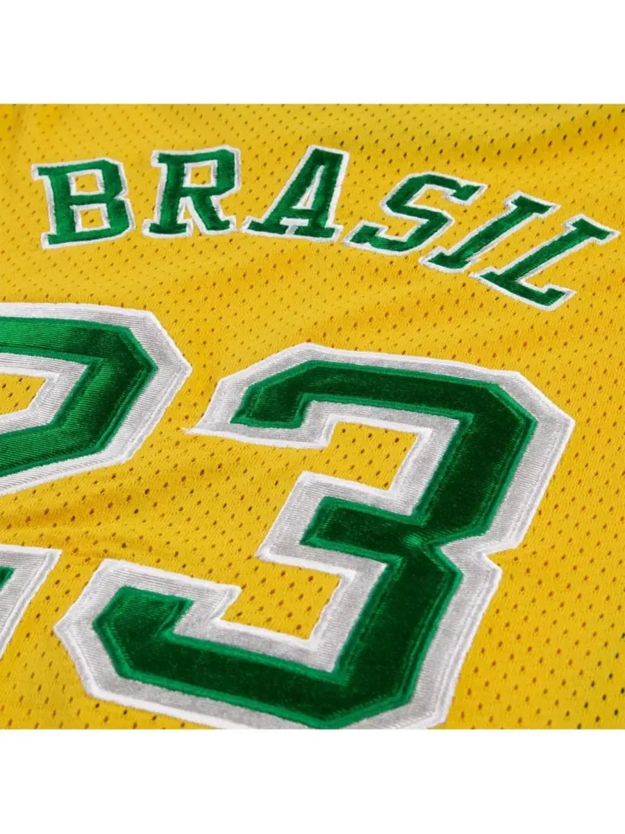 Баскетбольный джерси из сетки с принтом Brazil National Team Mesh Basketball Fashion Jersey Jordan — изображение 4 из 5