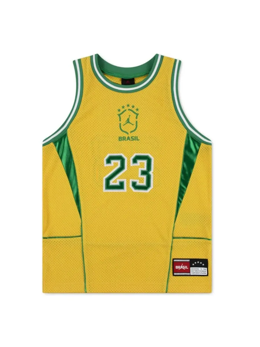 Баскетбольный джерси из сетки с принтом Brazil National Team Mesh Basketball Fashion Jersey Jordan — изображение 5 из 5