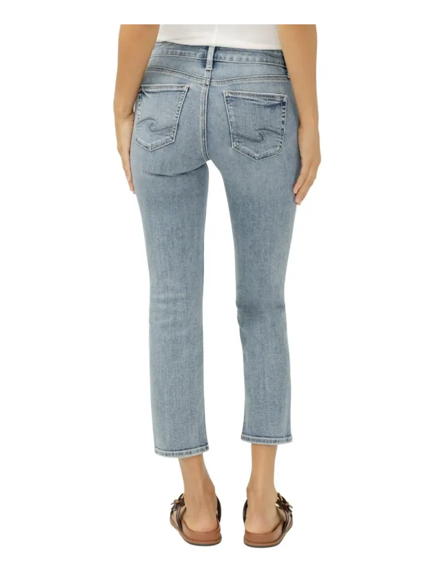 Джинсы прямого кроя с укороченной длиной Suki Mothers Beach Silver Jeans Co — изображение 3 из 3