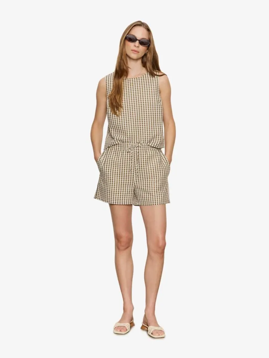 Шорты из сисака в клетку гингем Sanctuary, Timber/collagen Gingham — изображение 2 из 5