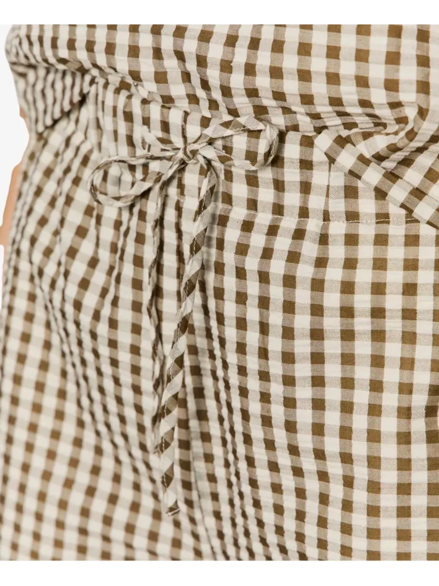 Шорты из сисака в клетку гингем Sanctuary, Timber/collagen Gingham — изображение 4 из 5