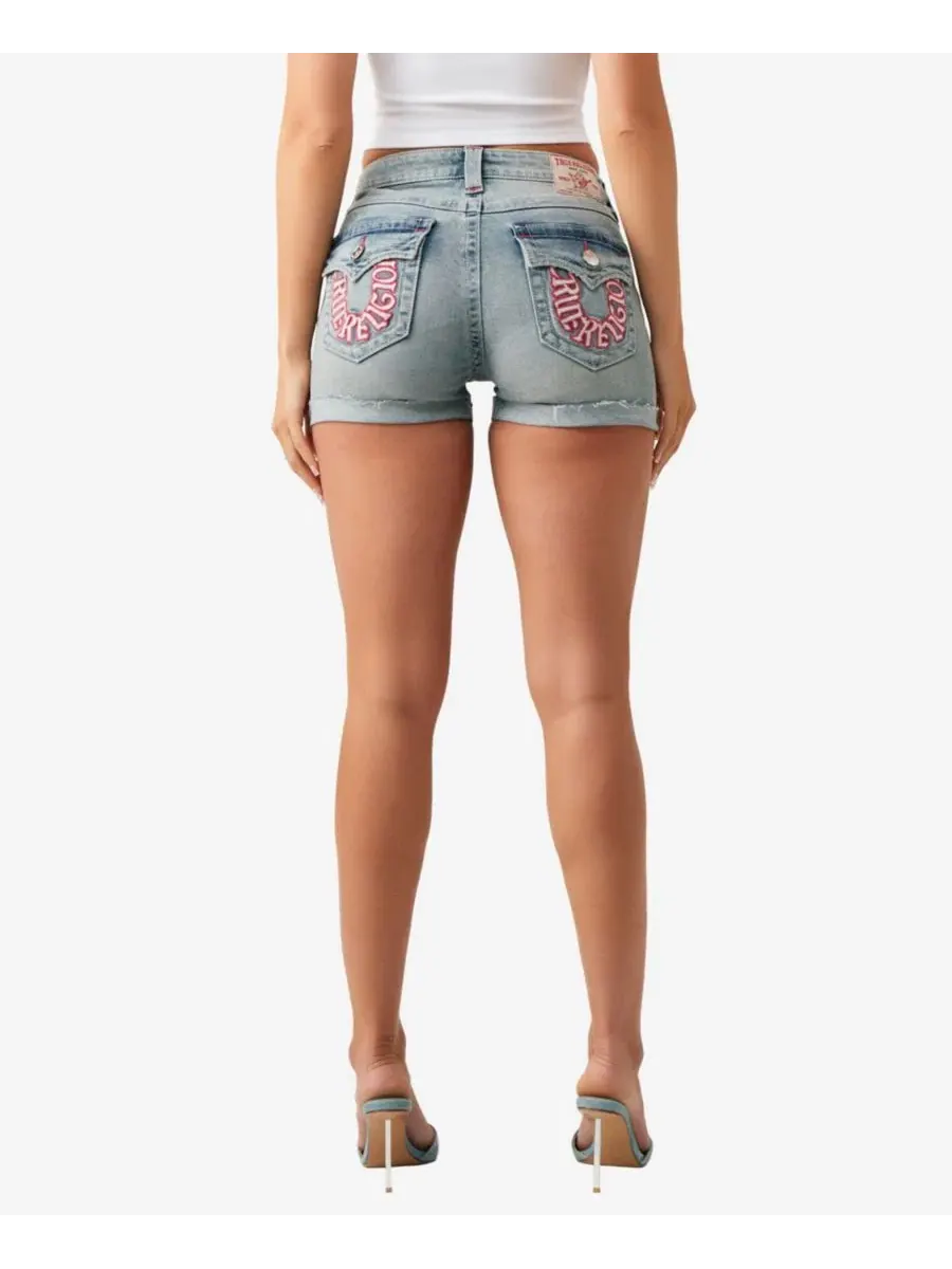 Шорты женские скинни с отворотом True Religion, Faded Heat — изображение 3 из 3