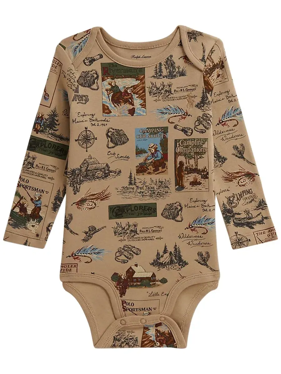 Комплект боди с длинным рукавом Polo Bear, 2 шт Polo Ralph Lauren, Wilderness Scout — изображение 3 из 4