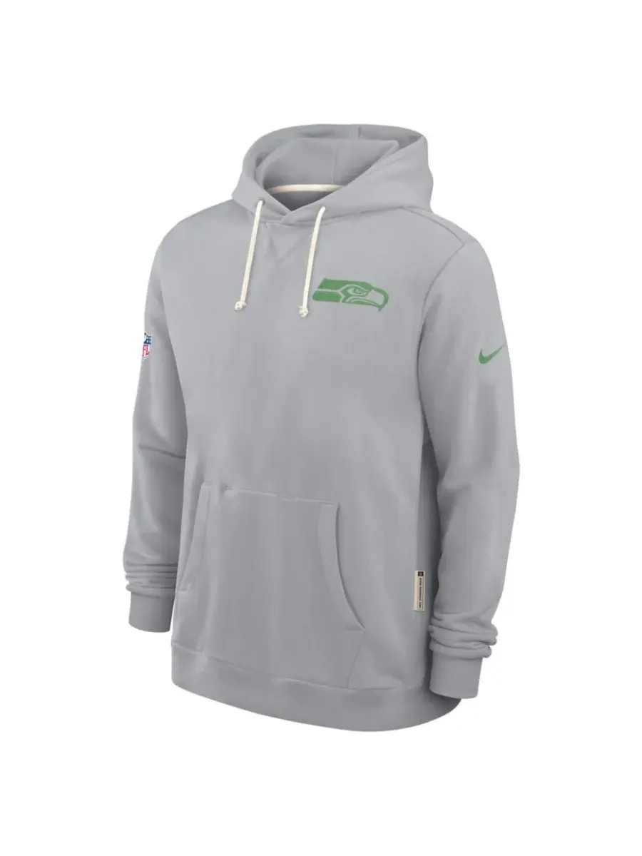Nike Мужская серая толстовка Seattle Seahawks 2025 NFL Rivalries Sideline Dri-Fit — изображение 3 из 4, серый