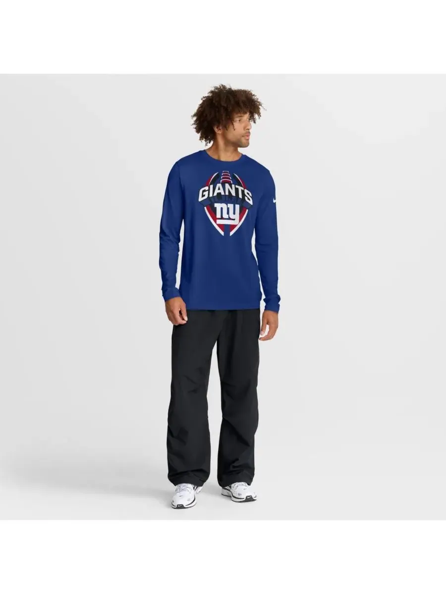 Мужская футболка с длинным рукавом Royal New York Giants Primetime Legend Icon Performance Nike — изображение 3 из 5