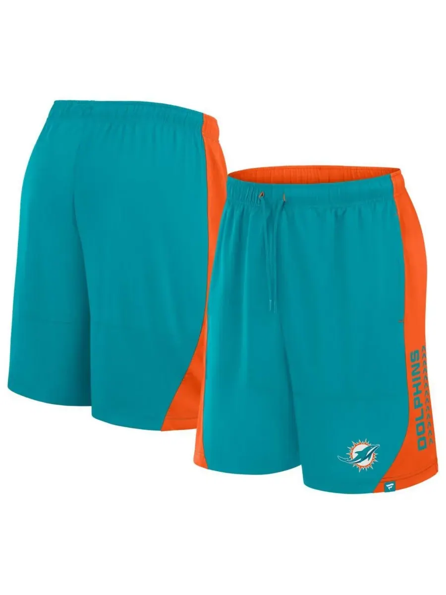 Мужские шорты Aqua Miami Dolphins No Defense Shorts Fanatics
