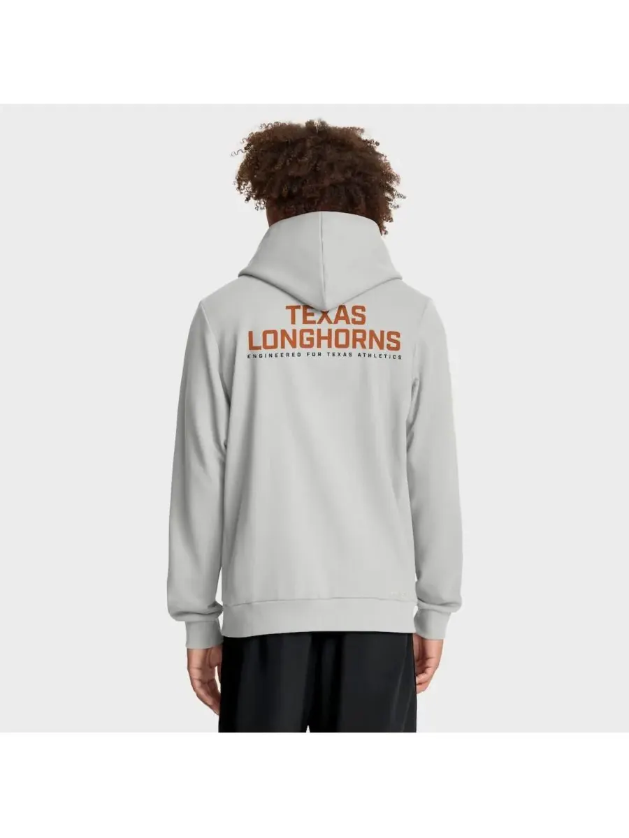 Nike Мужская серая толстовка на молнии Texas Longhorns 2025 Sideline Standard Issue Dri-FIT — изображение 2 из 5, серый