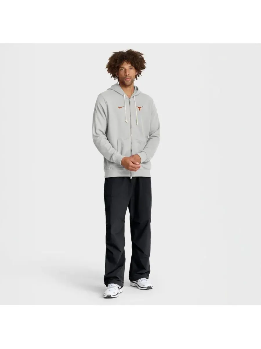 Nike Мужская серая толстовка на молнии Texas Longhorns 2025 Sideline Standard Issue Dri-FIT — изображение 3 из 5, серый