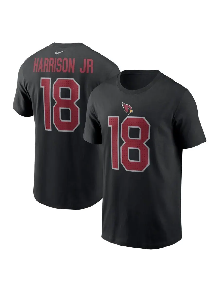 Nike Мужская черная футболка с именем и номером игрока команды Arizona Cardinals Марвина