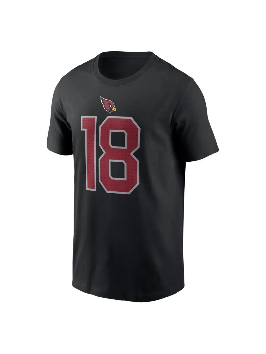 Nike Мужская черная футболка с именем и номером игрока команды Arizona Cardinals Марвина — изображение 2 из 3, черный