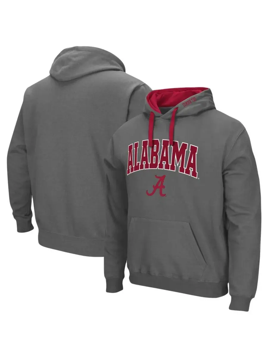 Colosseum Мужская толстовка с капюшоном Alabama Crimson Tide большого размера