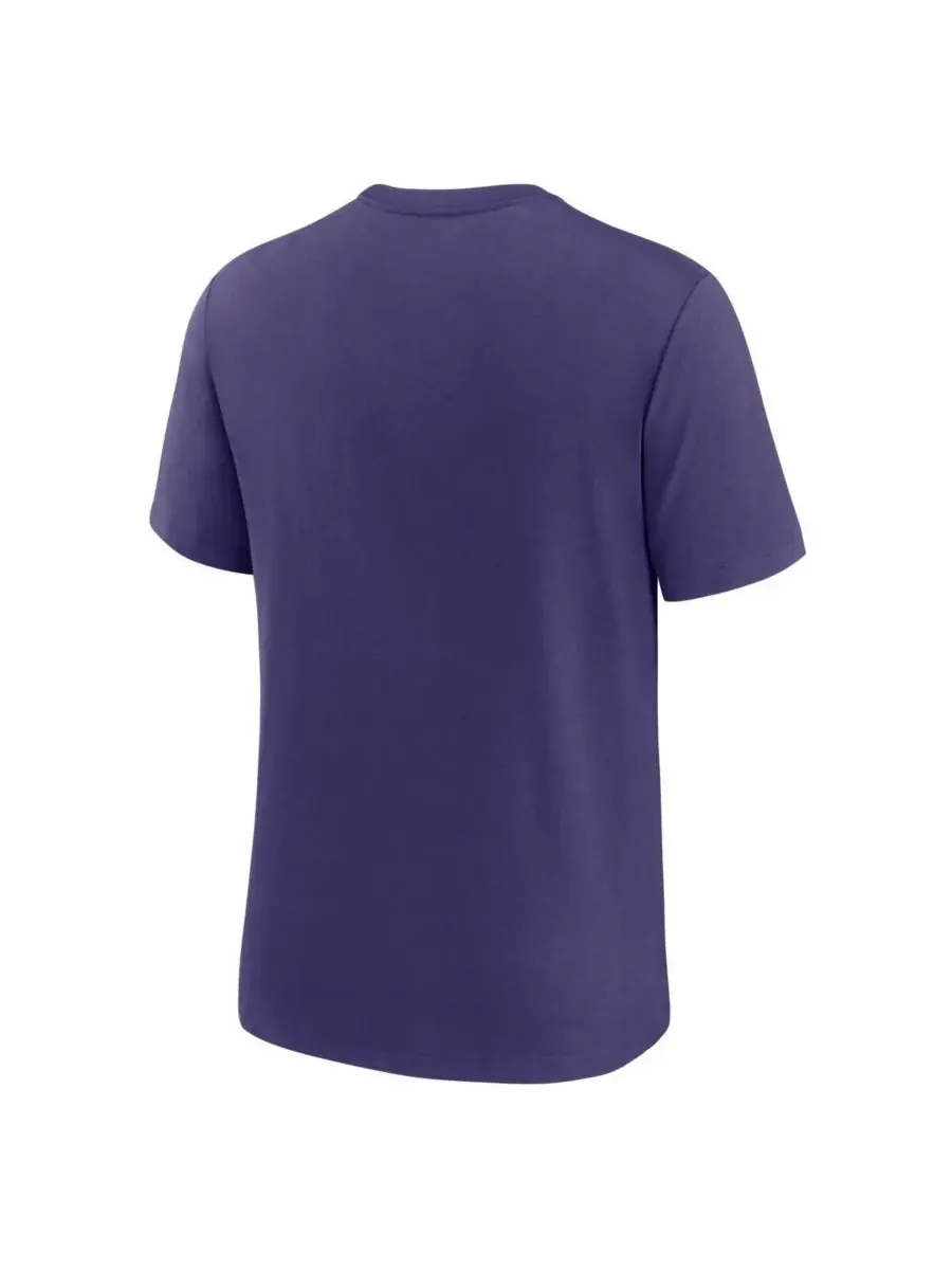Nike Мужская фиолетовая футболка Baltimore Ravens Favorable Timeline Tri-Blend — изображение 3 из 3, фиолетовый