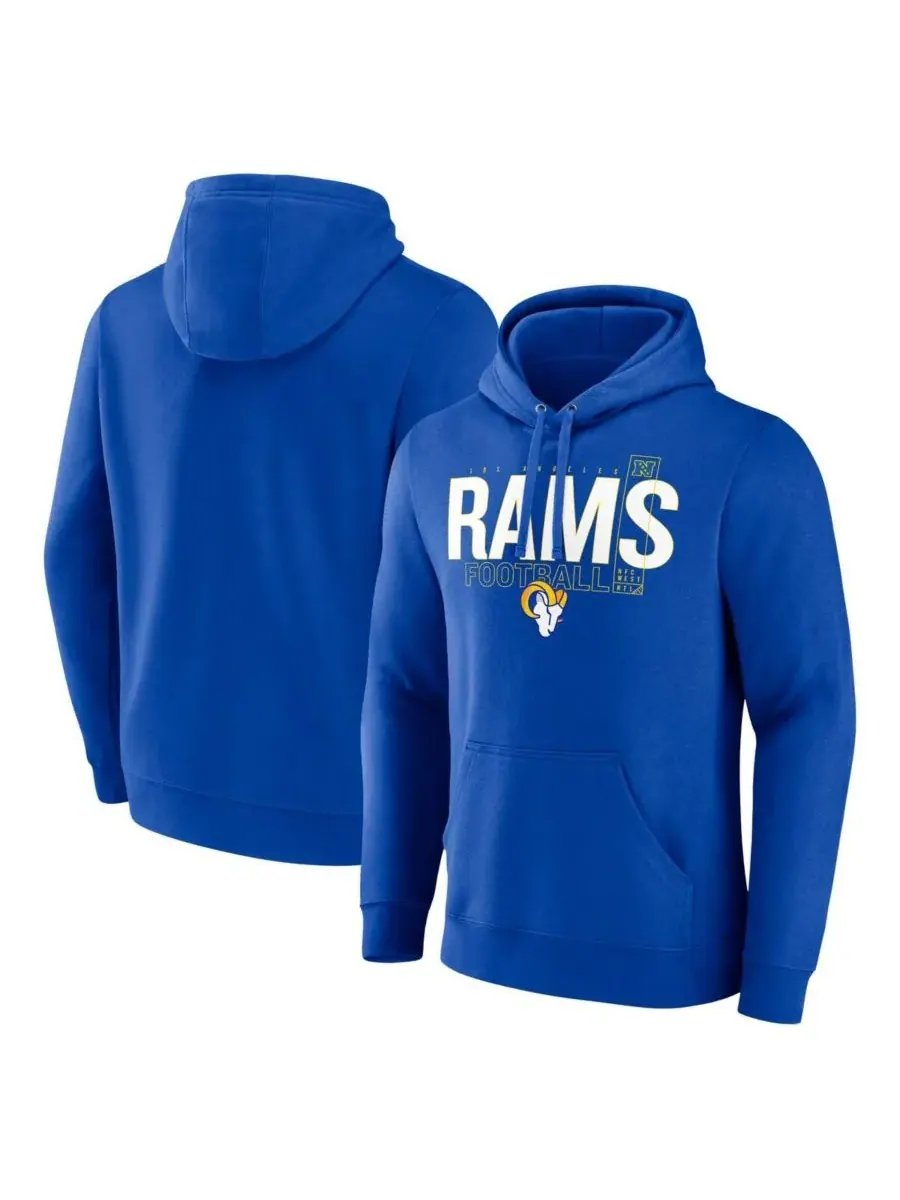 Мужская толстовка с капюшоном Royal Los Angeles Rams с контуром пилона Fanatics