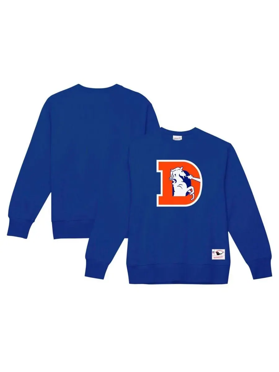 Мужская флисовая толстовка Royal Denver Broncos Mitchell & Ness