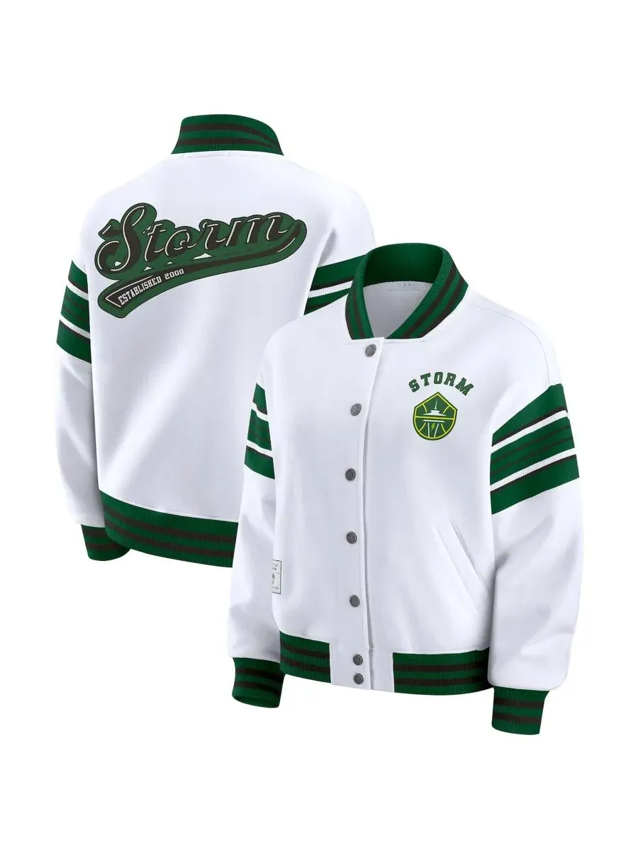 Женская флисовая куртка-свитшот с принтом, модель Seattle Storm WEAR by Erin Andrews