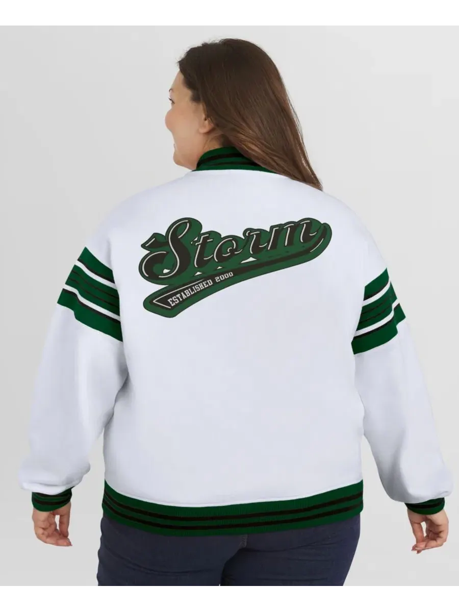 Женская флисовая куртка-свитшот с принтом, модель Seattle Storm WEAR by Erin Andrews — изображение 5 из 5, белый