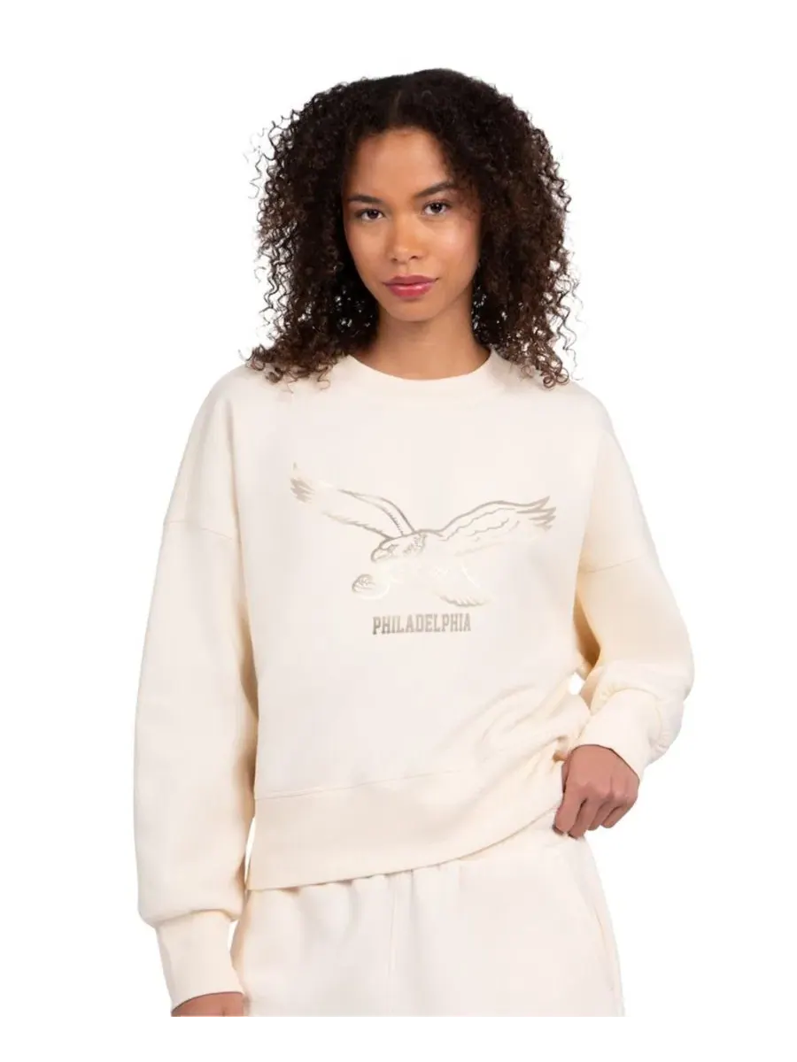 Женский свитшот из флиса с принтом Travel Pastels Philadelphia Eagles Starter
