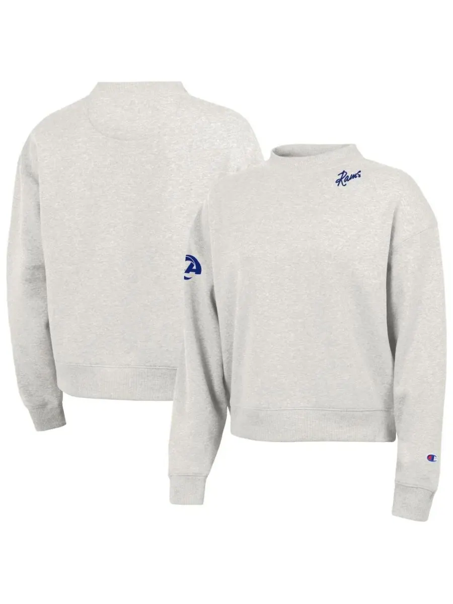 Свитшот женский с флисовой подкладкой и высоким воротом Triumph Fleece Mock Neck Tri-Blend Champion