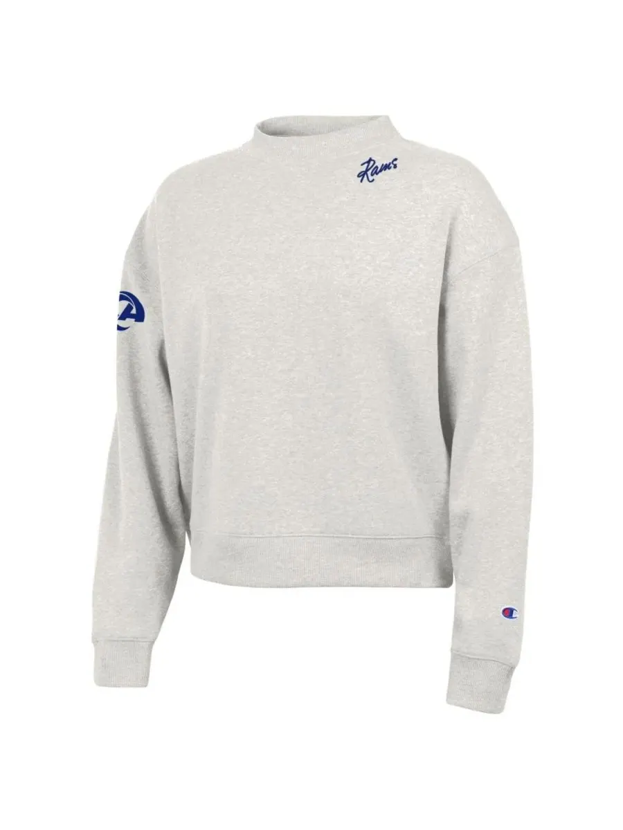 Свитшот женский с флисовой подкладкой и высоким воротом Triumph Fleece Mock Neck Tri-Blend Champion — изображение 3 из 3