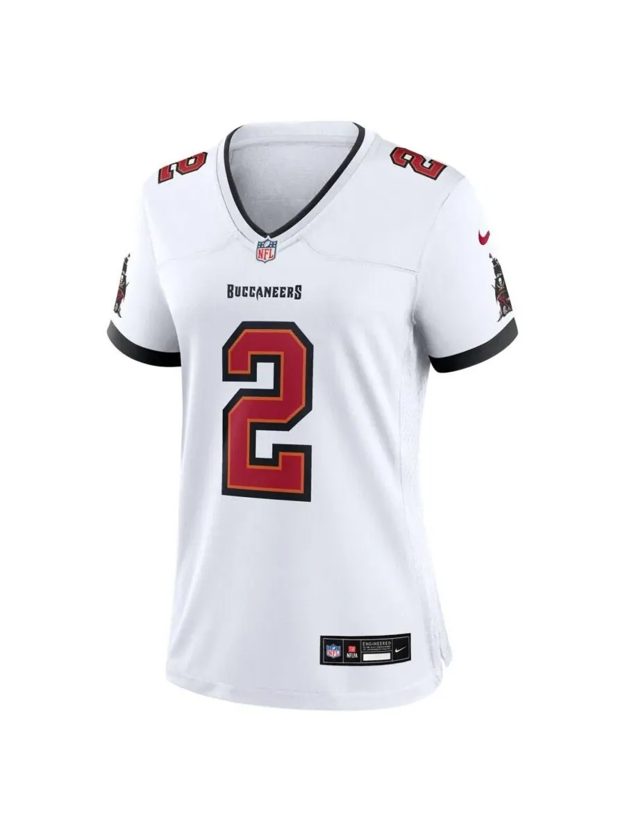 Женская игровая футболка Nike Emeka Egbuka Tampa Bay Buccaneers — изображение 2 из 3, белый