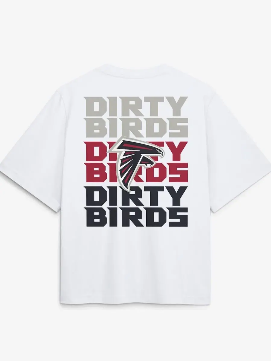Футболка свободного кроя с принтом Atlanta Falcons Redesign Boxy Nike — изображение 3 из 3, белый