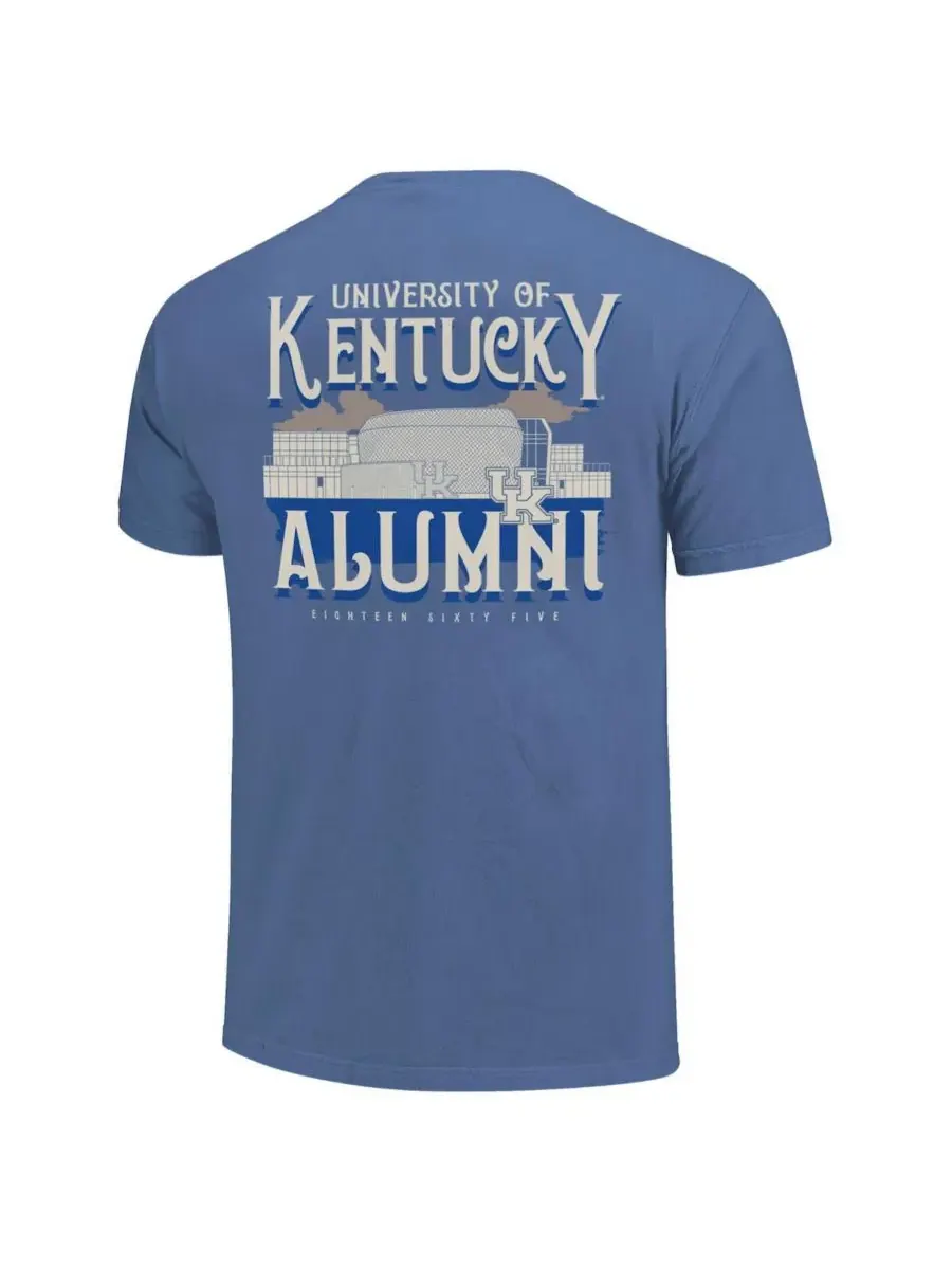 Футболка с принтом Campus Alumni Kentucky Wildcats Image One — изображение 2 из 3, королевский