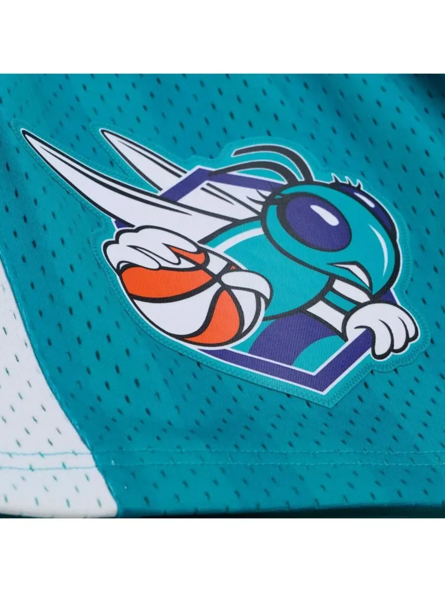 Шорты Mitchell & Ness Charlotte Sting 2001 Court Origins Swingman — изображение 4 из 4, бирюзовый