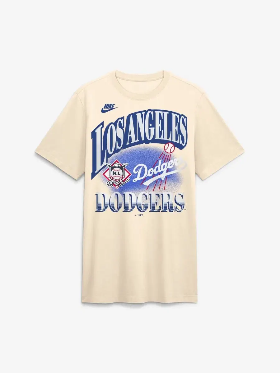 Футболка с винтажным принтом Los Angeles Dodgers Nike