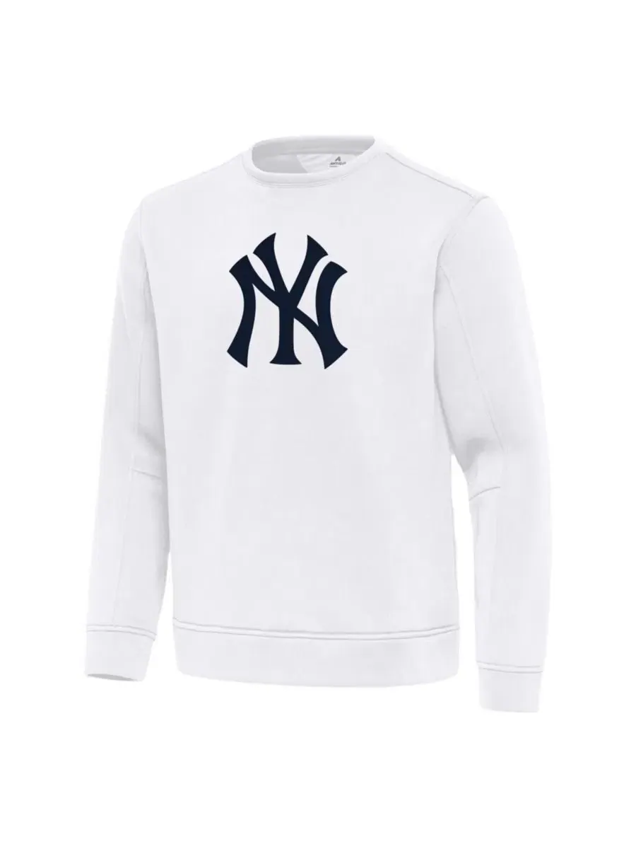 Легкий пуловер с длинным рукавом New York Yankees Relevant Antigua — изображение 2 из 3, белый