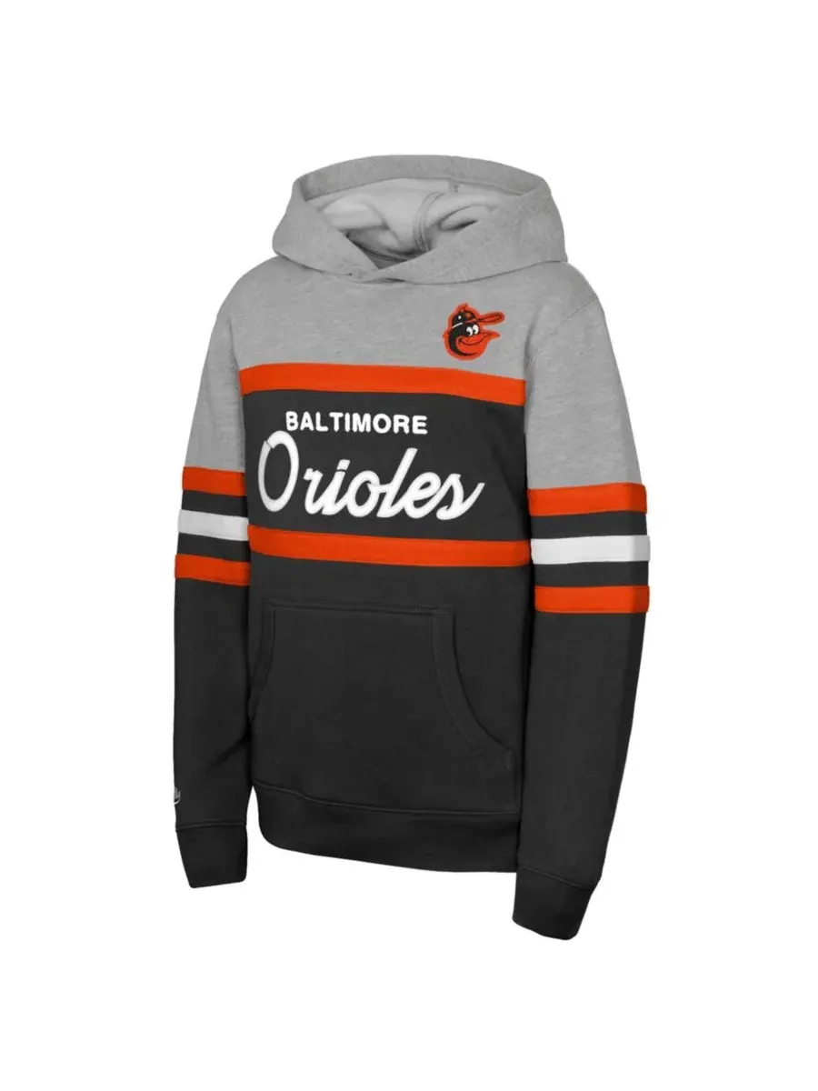 Худи с капюшоном Mitchell & Ness Baltimore Orioles Head Coach — изображение 3 из 3, черный серый
