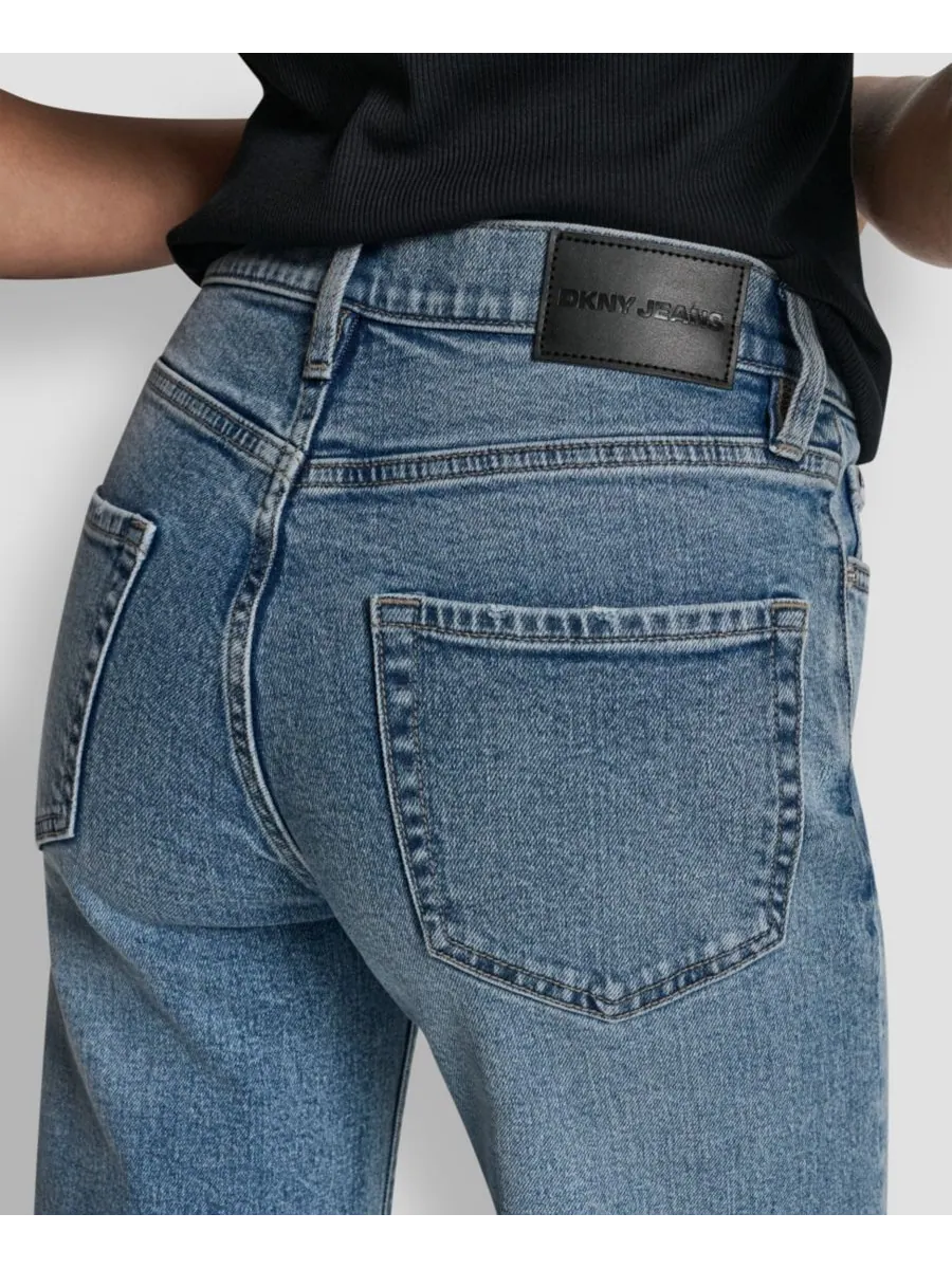 Женские джинсы со средней посадкой и широкими штанинами DKNY Jeans, Cedar Hill — изображение 7 из 7