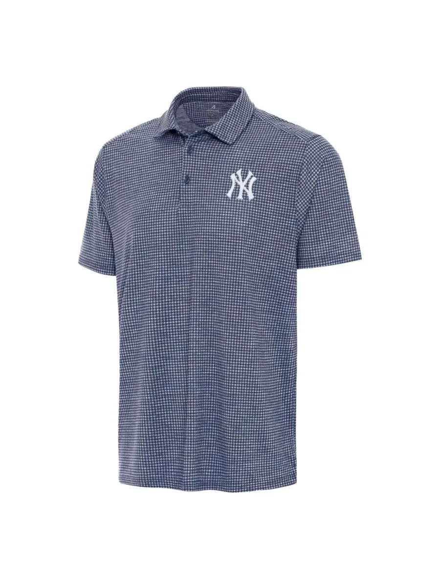 Мужское поло с принтом New York Yankees Antigua — изображение 2 из 3, темно-синий