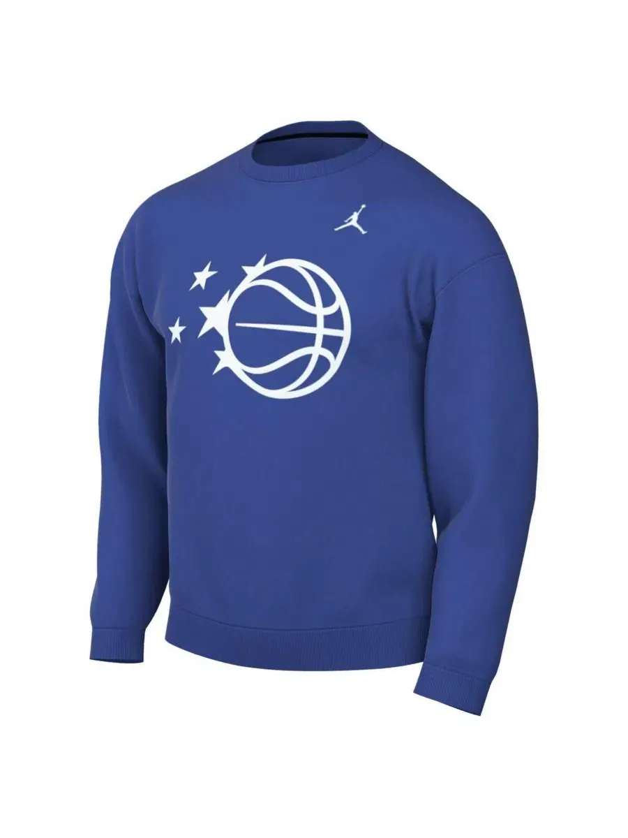 Мужской свитшот Orlando Magic Statement Edition Jordan — изображение 2 из 3, синий белый
